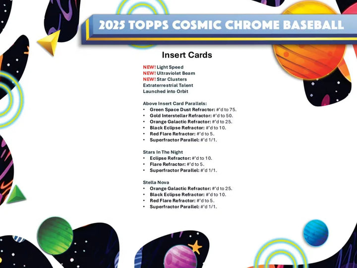 BREAK #1933 - TOPPS COSMIC RELEASE DAY FILL!