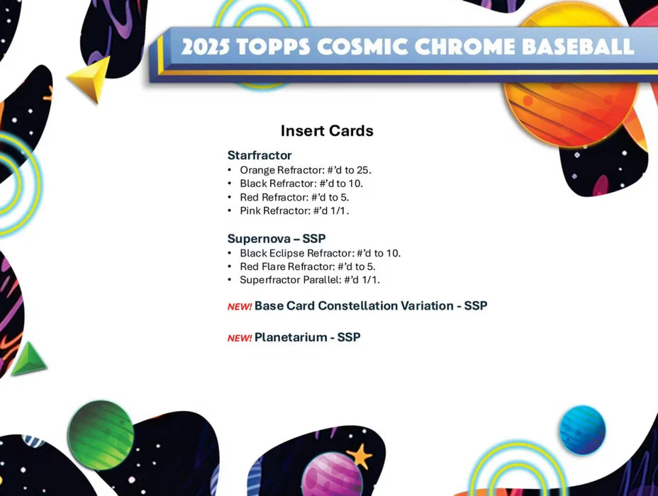 BREAK #1933 - TOPPS COSMIC RELEASE DAY FILL!