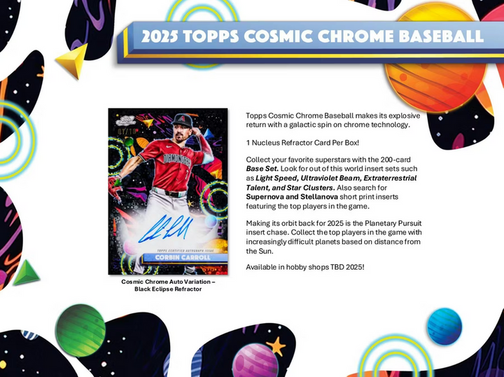 BREAK #1988 - TOPPS CHROME COSMIC PYT