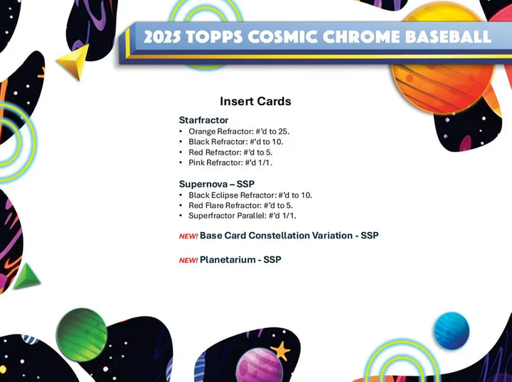 BREAK #1988 - TOPPS CHROME COSMIC PYT