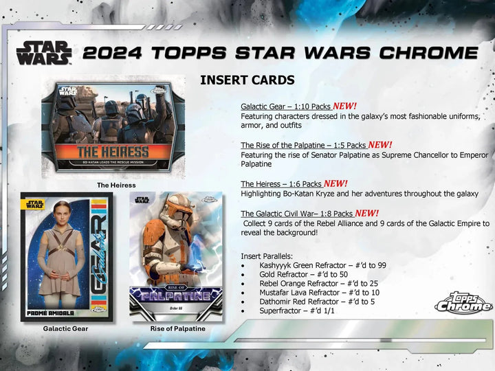 TOPPS CHROME 2024 STAR WARS 002 PACK BREAK