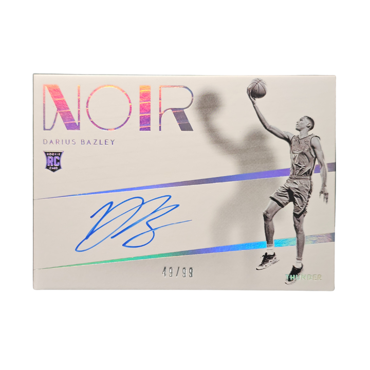 Darius Bazley 2019-20 Noir RC Auto 49/99 - Oklahoma City Thunder Rookie Card