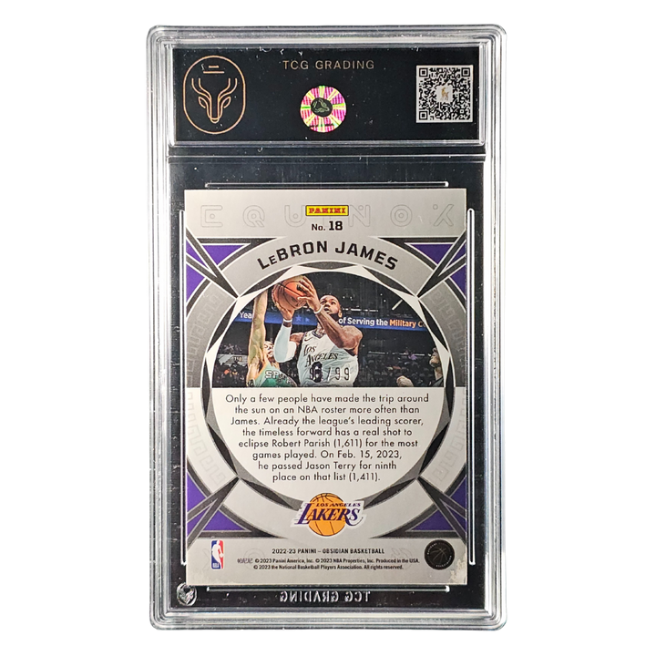 Lebron James "Equinox" 94/99 SSP Graded TCG 9 Card Lakers