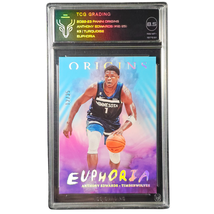 Anthony Edwards Euphoria 2022-23 Origins 12/25 TCG Graded 8.5 Twolves