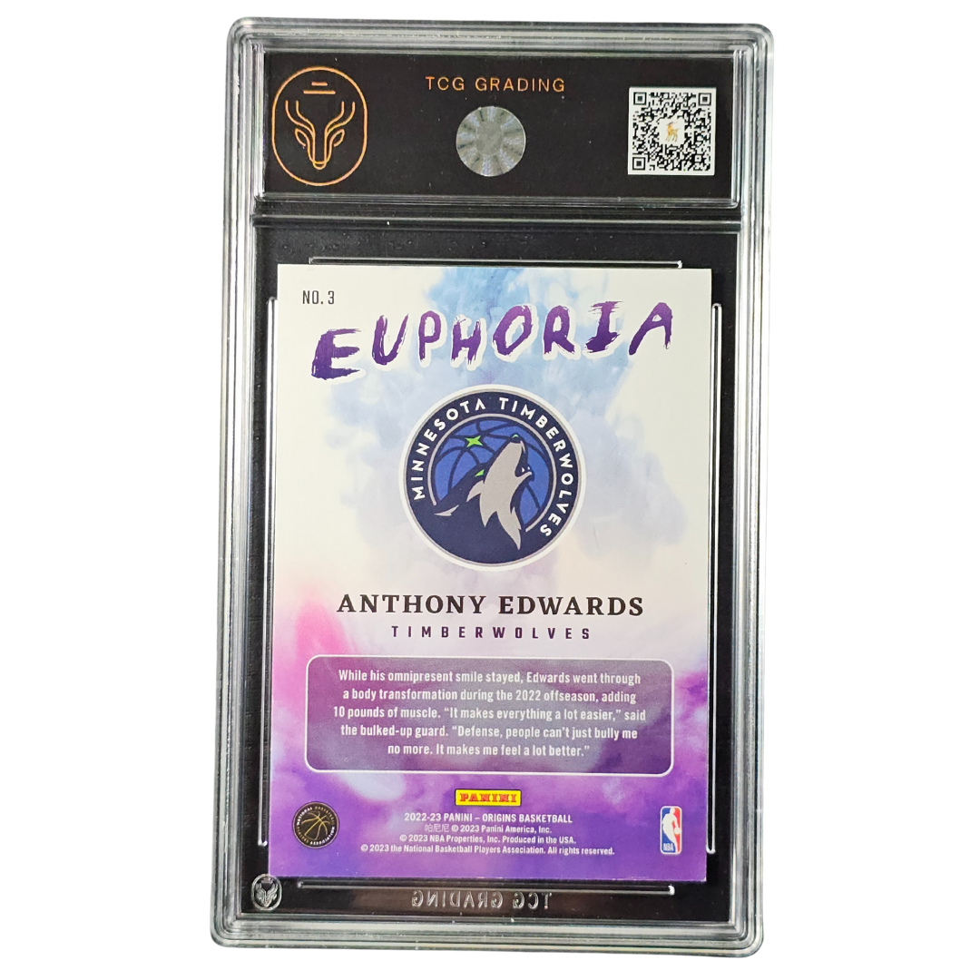 Anthony Edwards Euphoria 2022-23 Origins 12/25 TCG Graded 8.5 Twolves