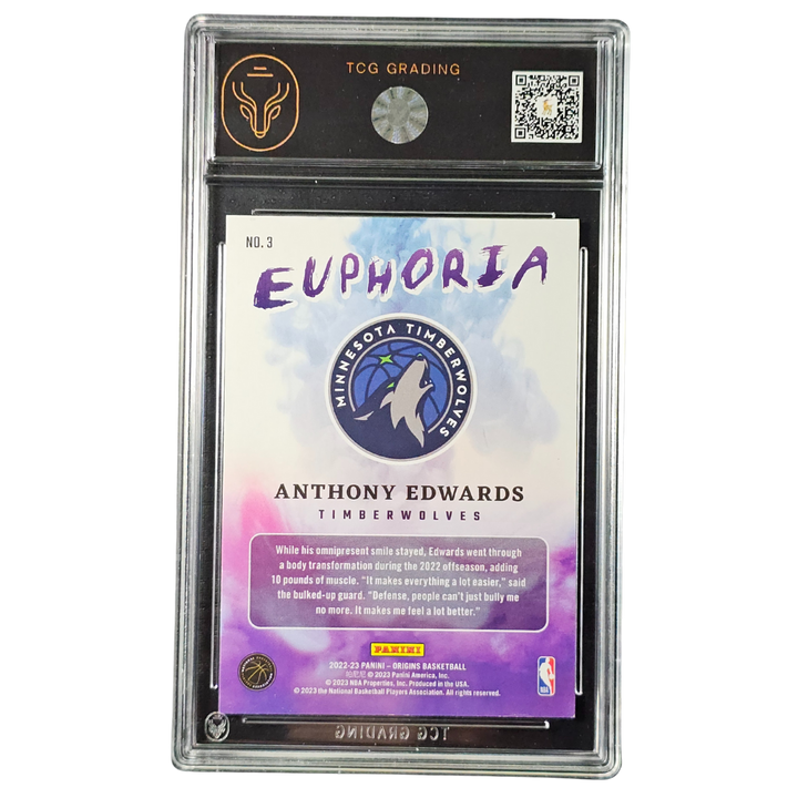 Anthony Edwards Euphoria 2022-23 Origins 12/25 TCG Graded 8.5 Twolves