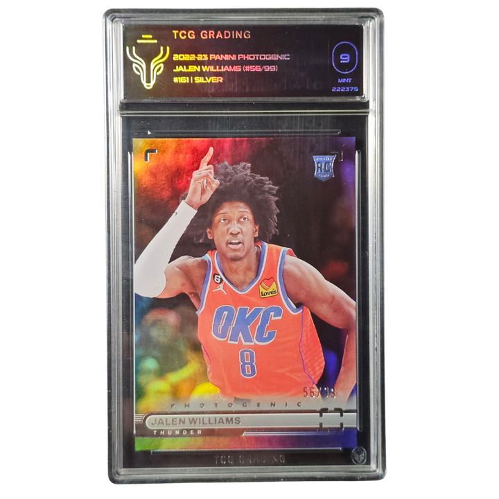 Jalen Williams "Silver" 2022-23 Photogenic 56/99 TCG Graded 9 Card OKC