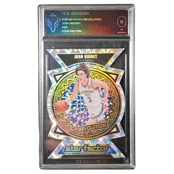 Josh Giddey "Star Factor" SSP Case Hit 2021-22 RC Revolution TCG Graded Card OKC