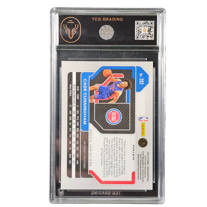 Cade Cunningham Rookie V Fast Break 2021-22 Prizm TCG Graded 9 Pistons