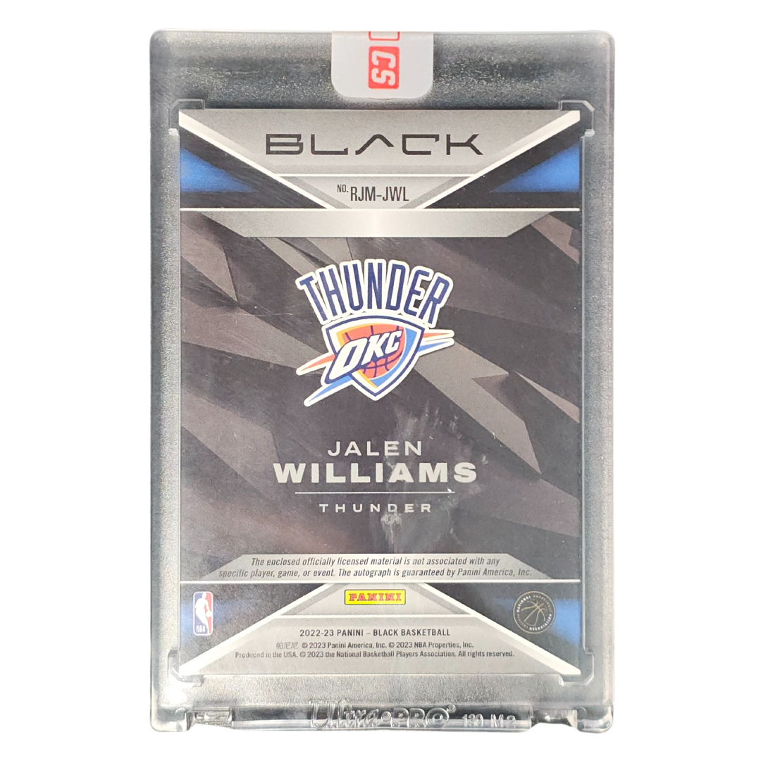 Jalen Williams RPA 02/15 SSP Black 2022/23 Card OKC "SEALED REDEMPTION"