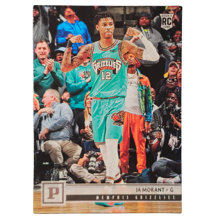 Ja Morant 2019-20 Chronicles Rookie RC Trading Card Grizzlies with Young Dolph