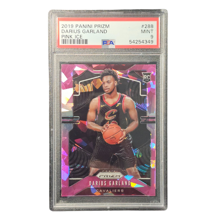 Darius Garland 2019-20 Prizm Pink Ice PSA Graded 9 Trading Card Cavalier NBA