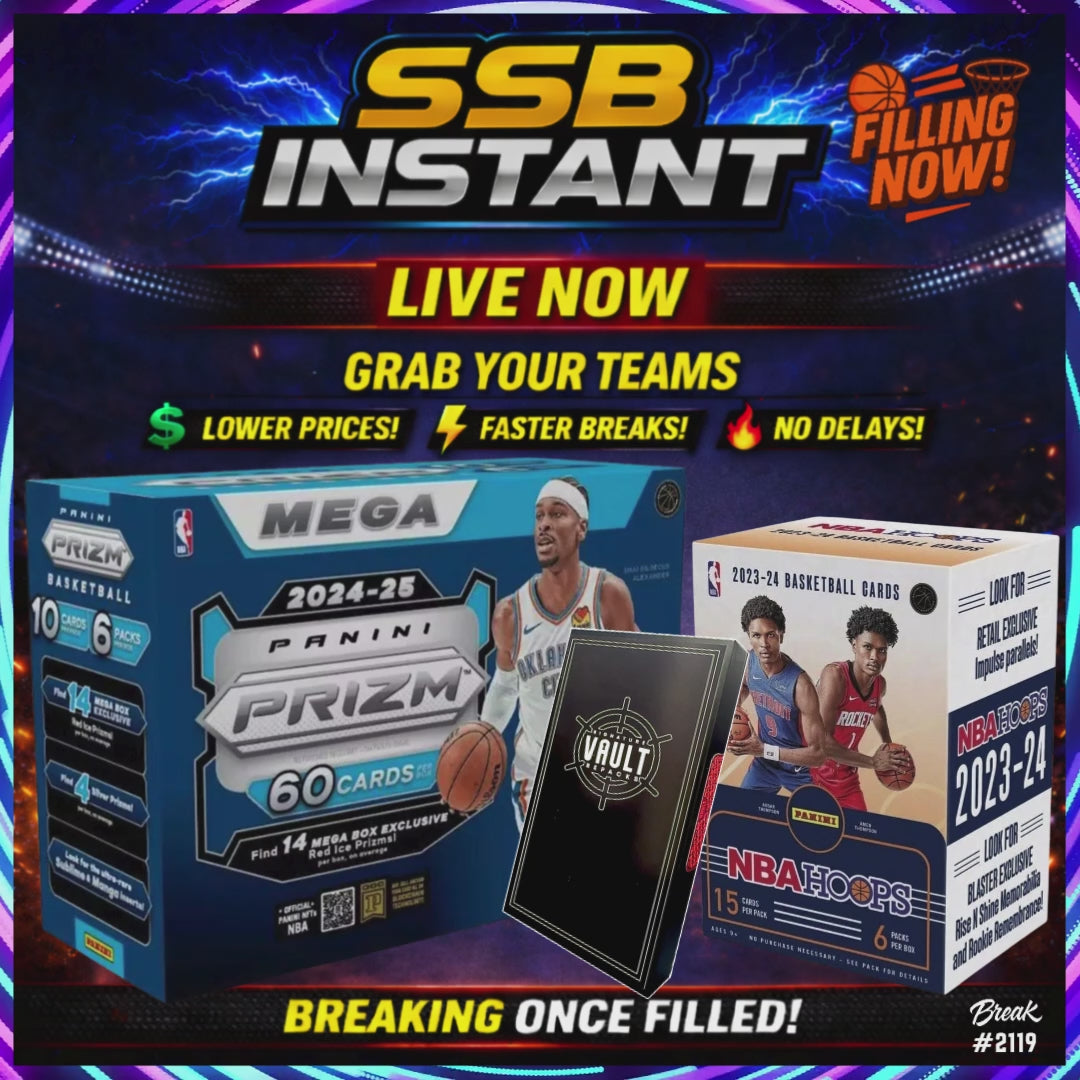 BREAK #2119 - INSTANT BREAK! - PRIZM/HOOPS WITH LAST CARD VAULT WIN!!
