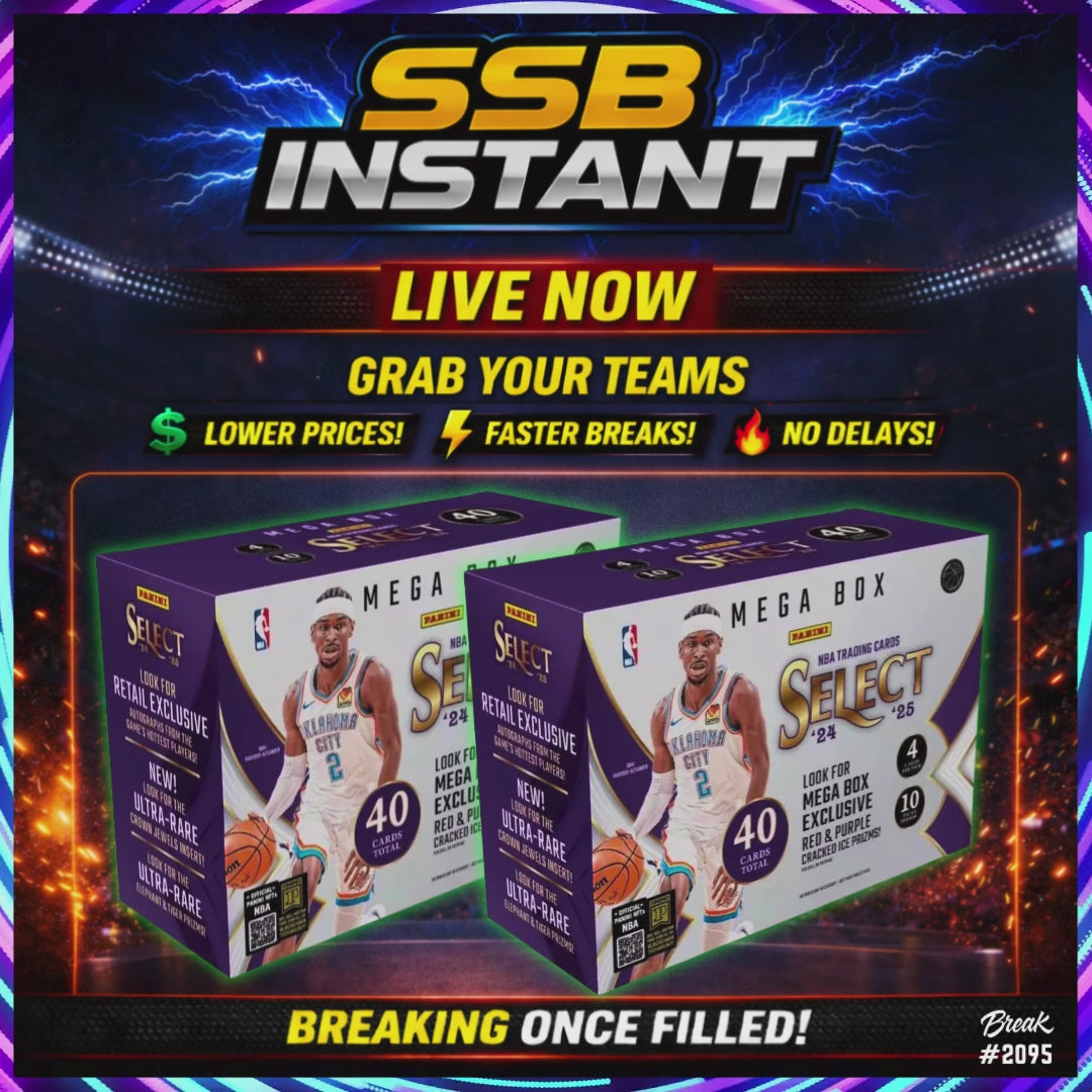 BREAK #2095 - INSTANT BREAK! - 2024-25 SELECT MEGA DUO - CROWN JEWELS & ANIMAL PRIZM CHASE