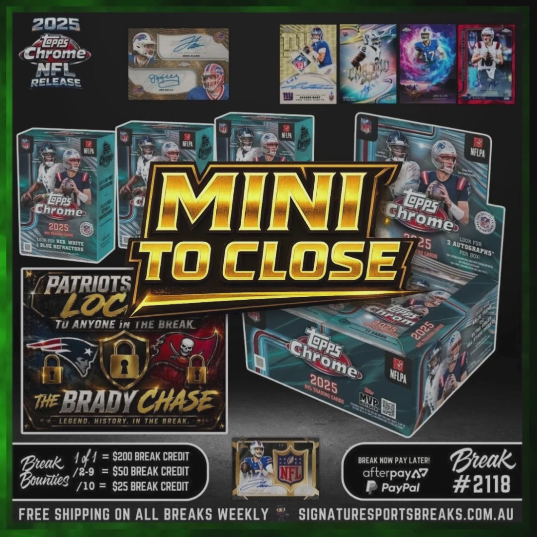 MINI TO CLOSE - 2118 TOPPS CHROME JUMBO RELEASE