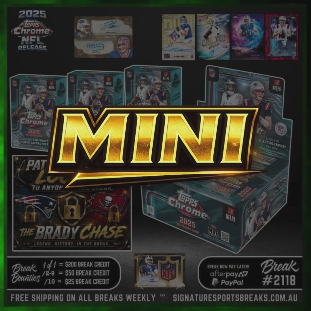 3 TEAM MINI - 2118 TOPPS CHROME JUMBO RELEASE